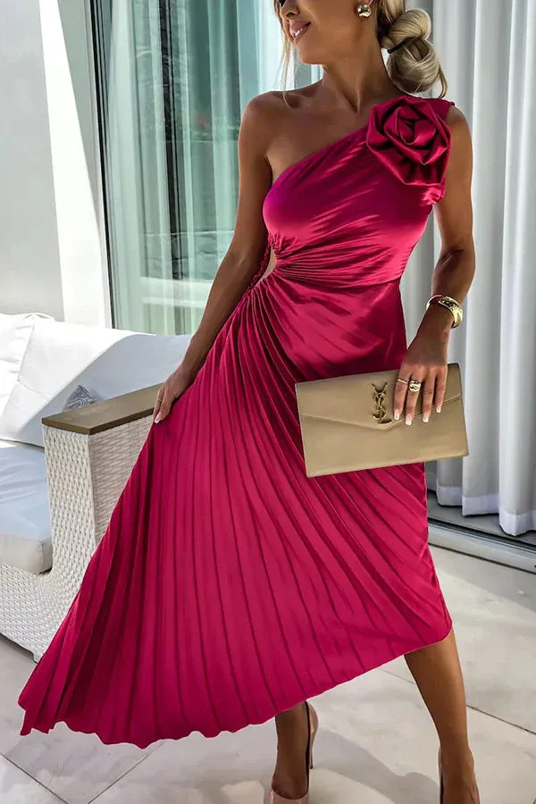 Pearl - Romantic Flower Midi Dress