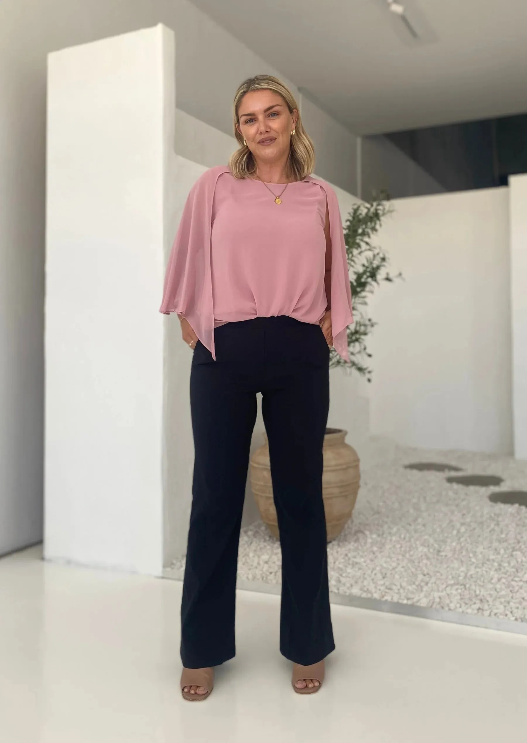 Philosophy Cape Multiway Top - Dusty Pink CLEARANCE