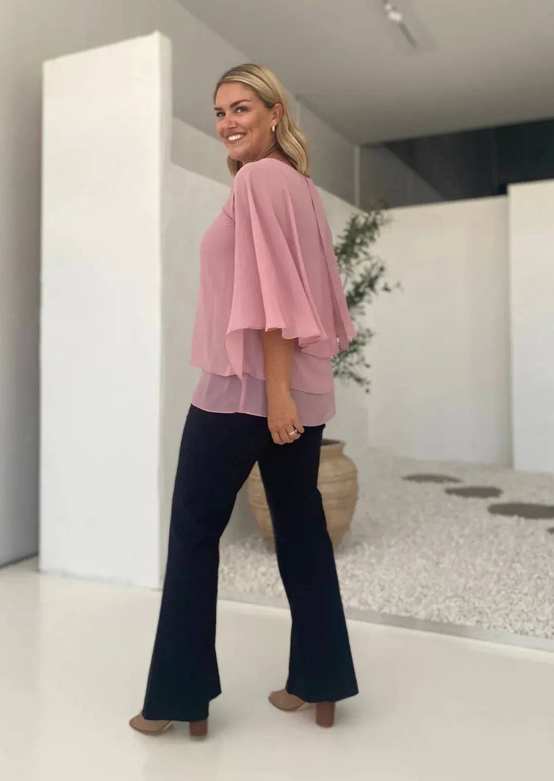 Philosophy Cape Multiway Top - Dusty Pink CLEARANCE