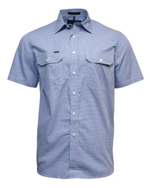 Pilbara Short Sleeve Check Double Pocket Shirt