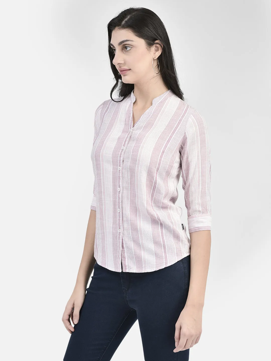Pink Striped Shirt