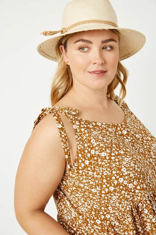 Plus Floral Mini Dress