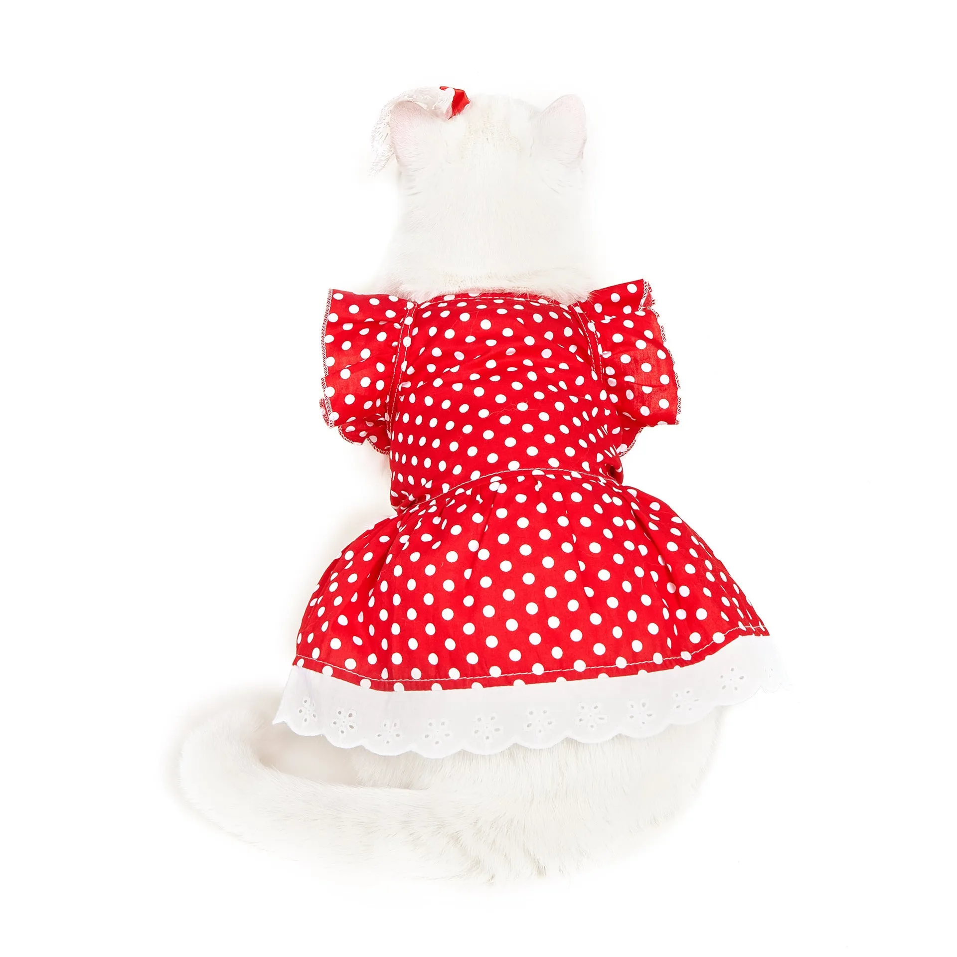 Polka Dot Princess Dress for Cats and Dogs