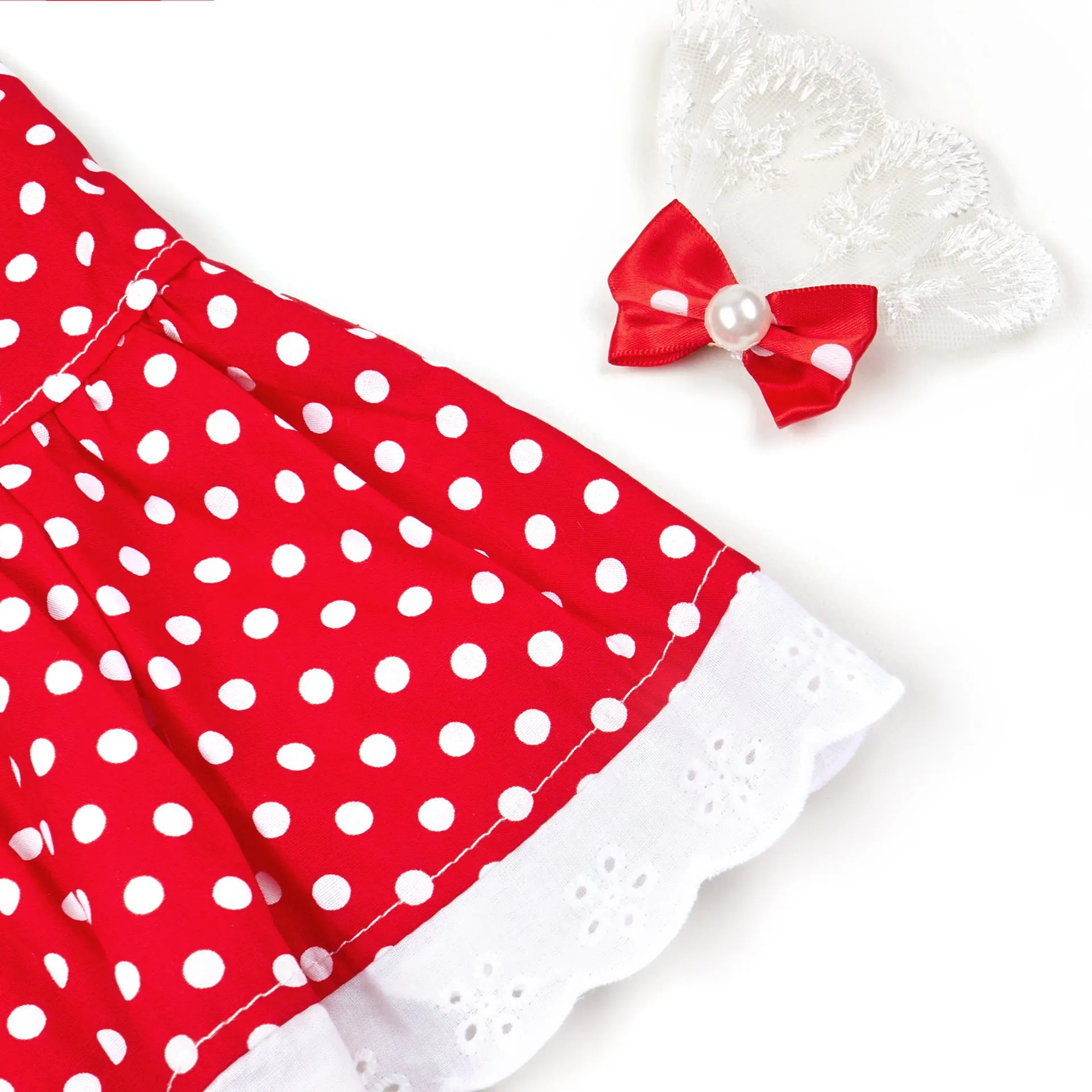 Polka Dot Princess Dress for Cats and Dogs