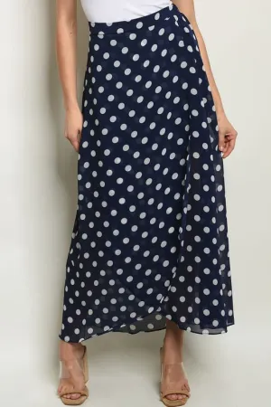 Polka Dot Wrap Skirt