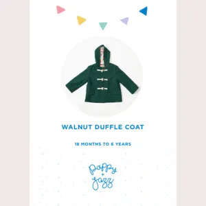 Poppy & Jazz Walnut Duffle Coat Sewing Pattern