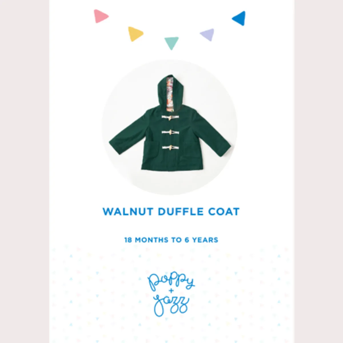 Poppy & Jazz Walnut Duffle Coat Sewing Pattern