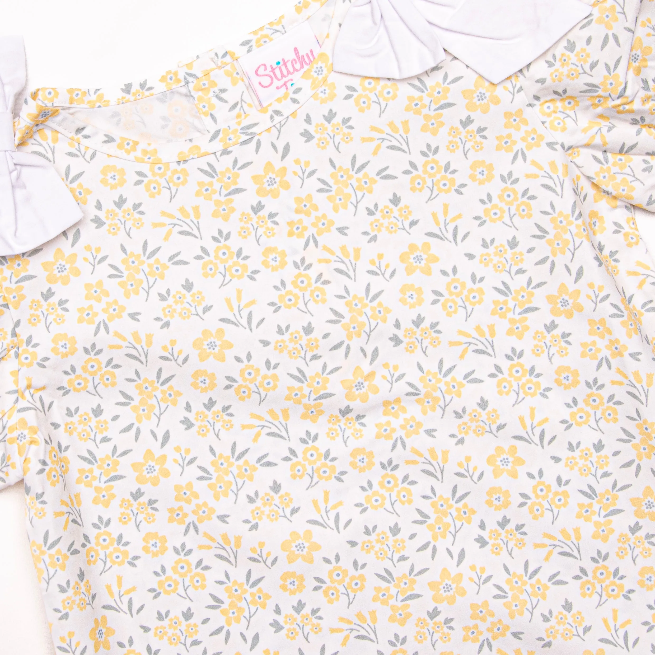 Portofino Petals Dress, Yellow