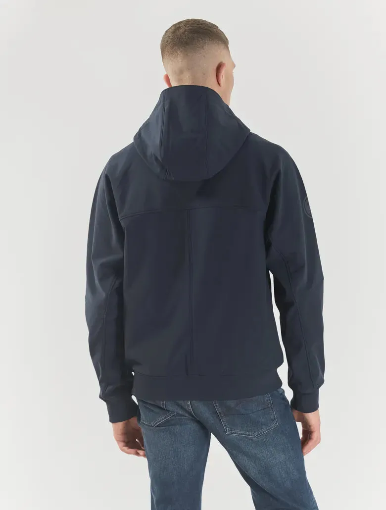 Pretty Green Cyclone Soft Shell Jacket Navy