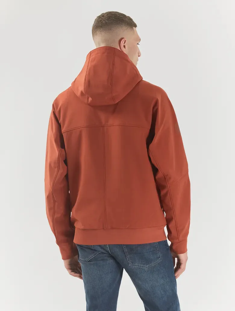 Pretty Green Cyclone Soft Shell Jacket Orange