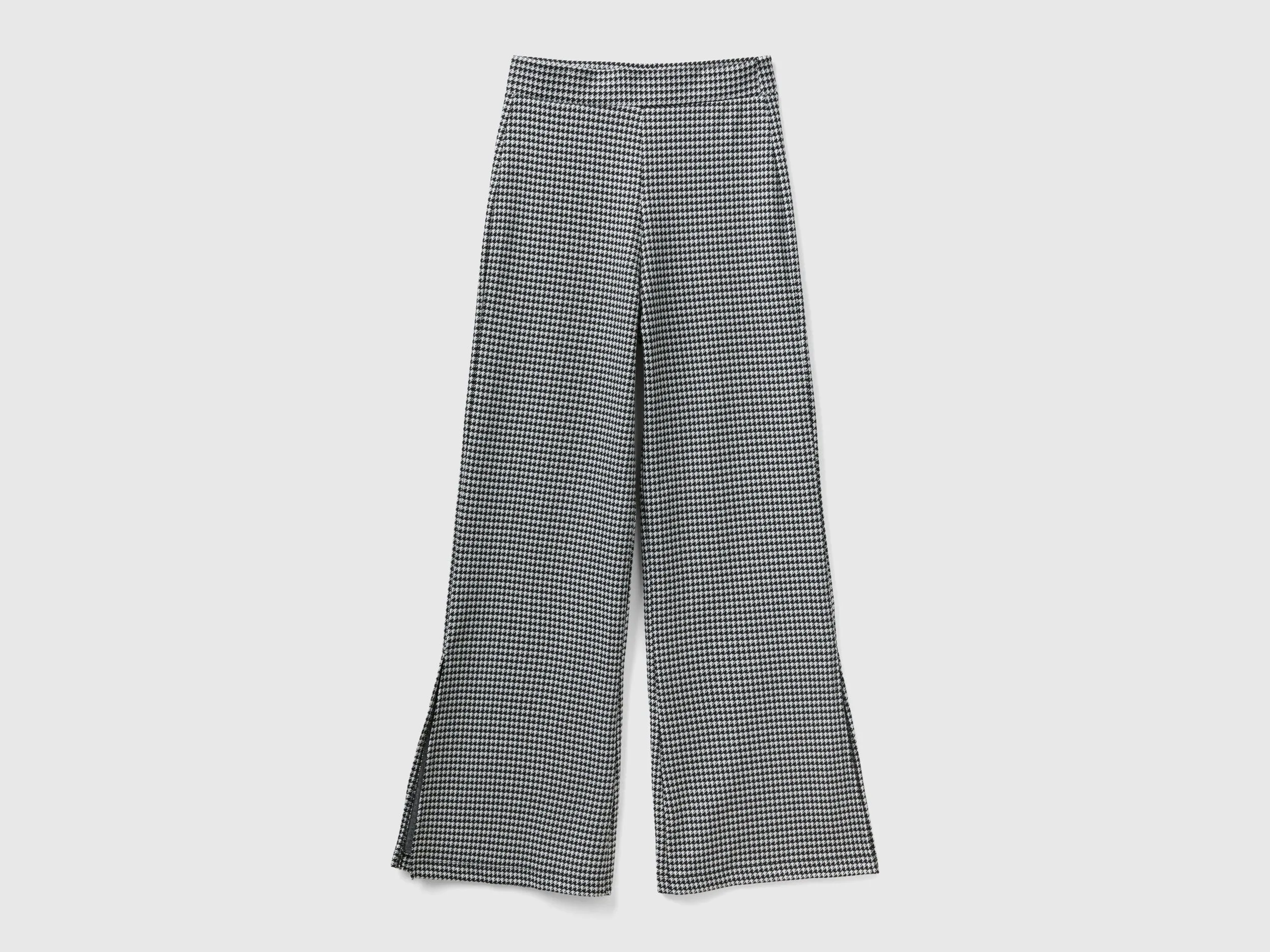 Printed Flared Fit Trousers