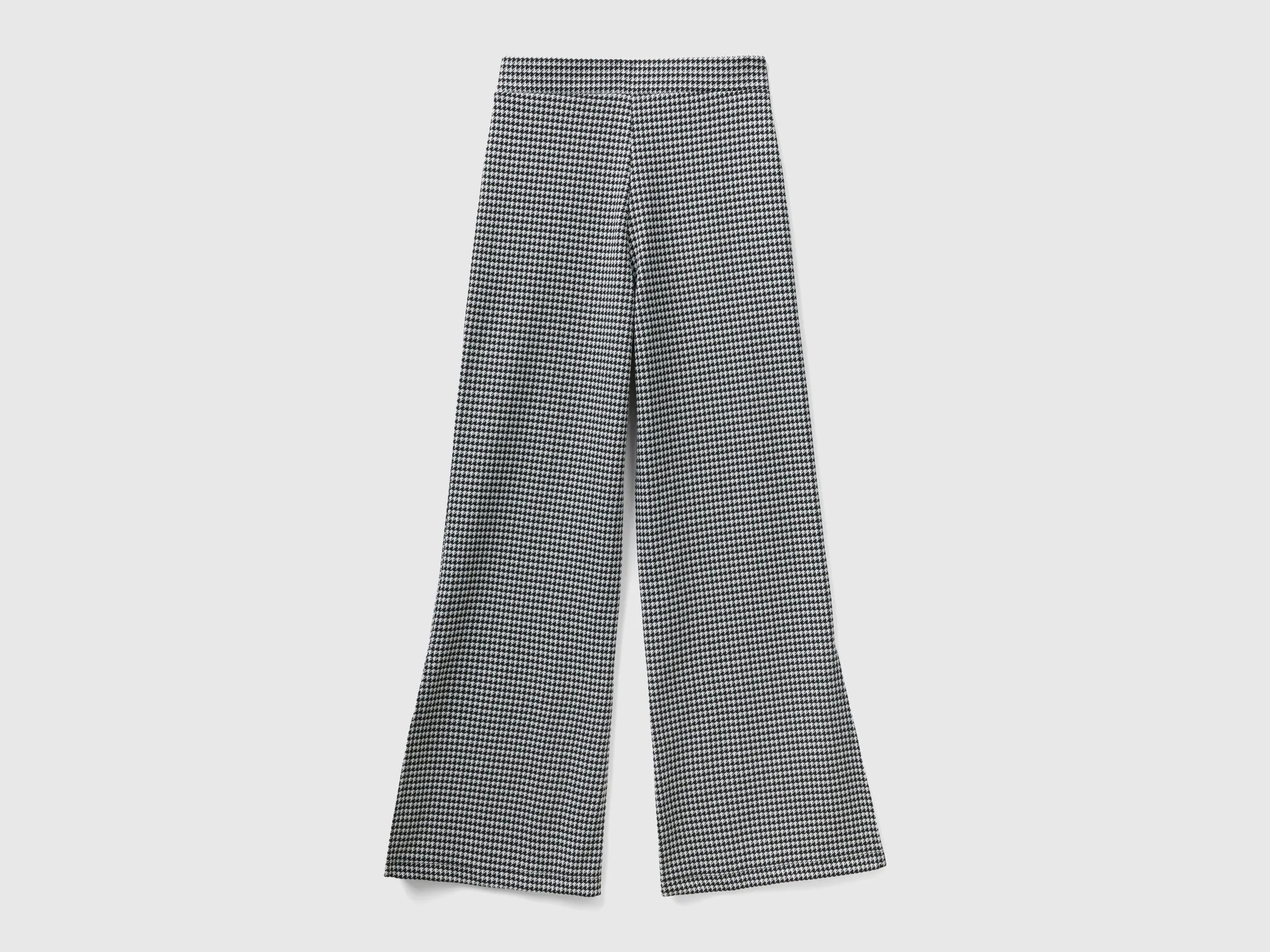Printed Flared Fit Trousers