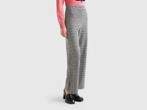 Printed Flared Fit Trousers