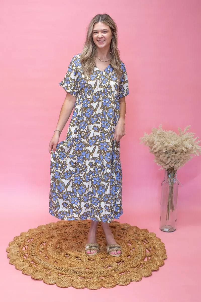 PSD4843-A Floral Maxi Dress