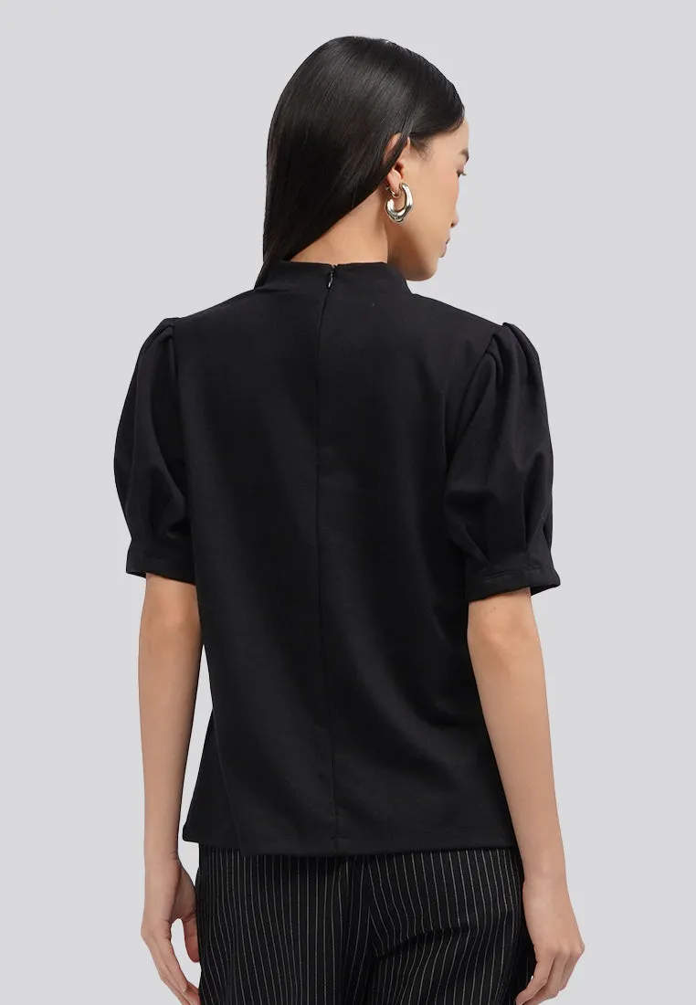 Puff Sleeve Knit Top