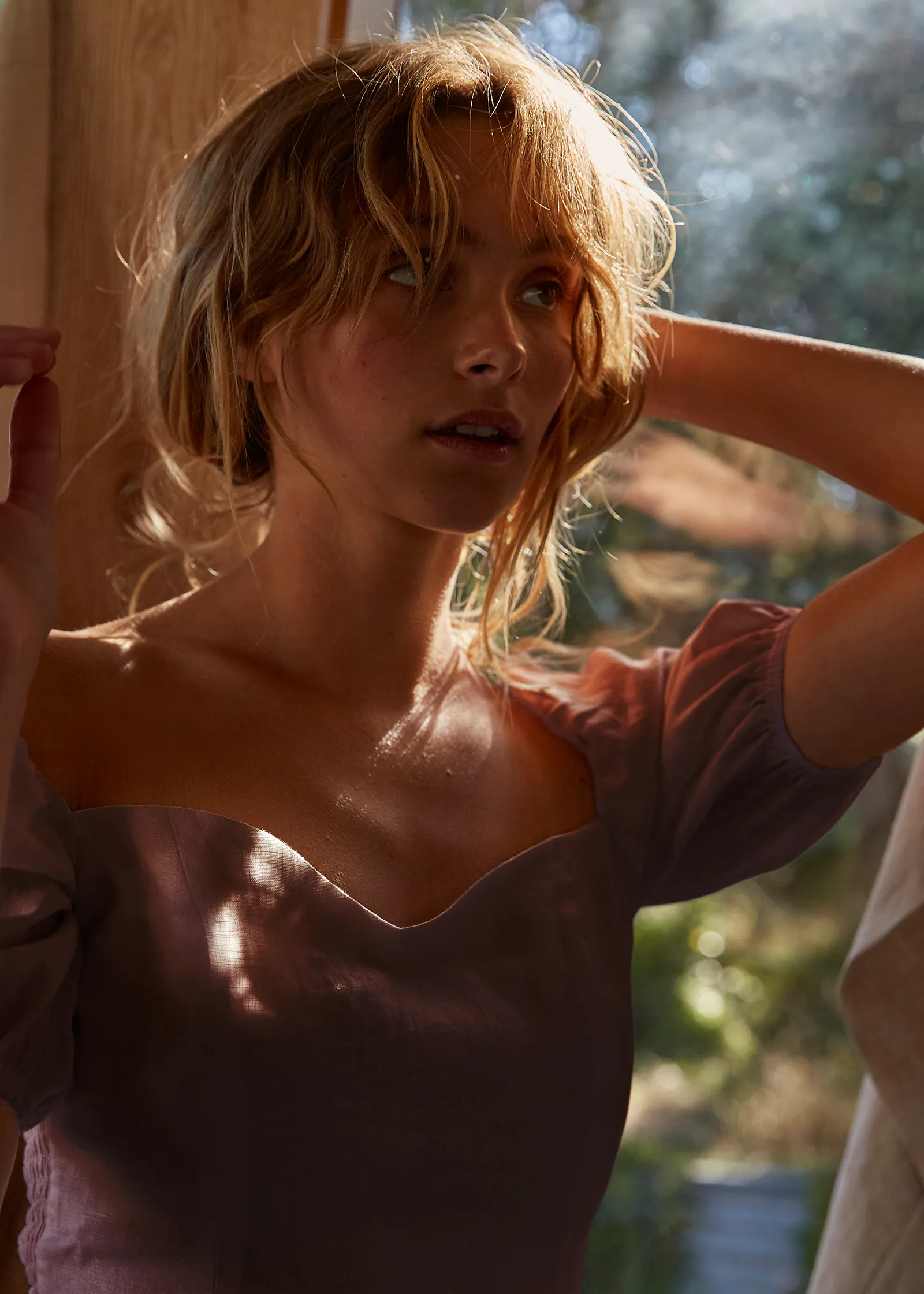 Puff Sleeve Top - Cocoa