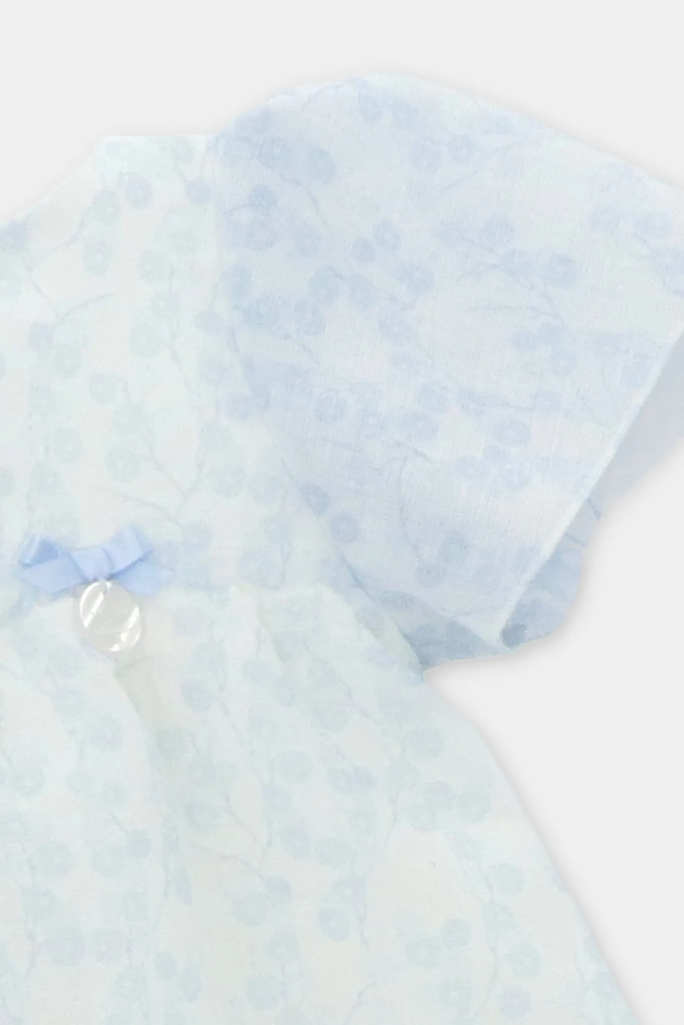"Emiliana" Pale Blue Floral Tulle Dress