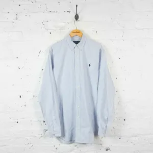 Ralph Lauren Striped Shirt  - Blue/White - L