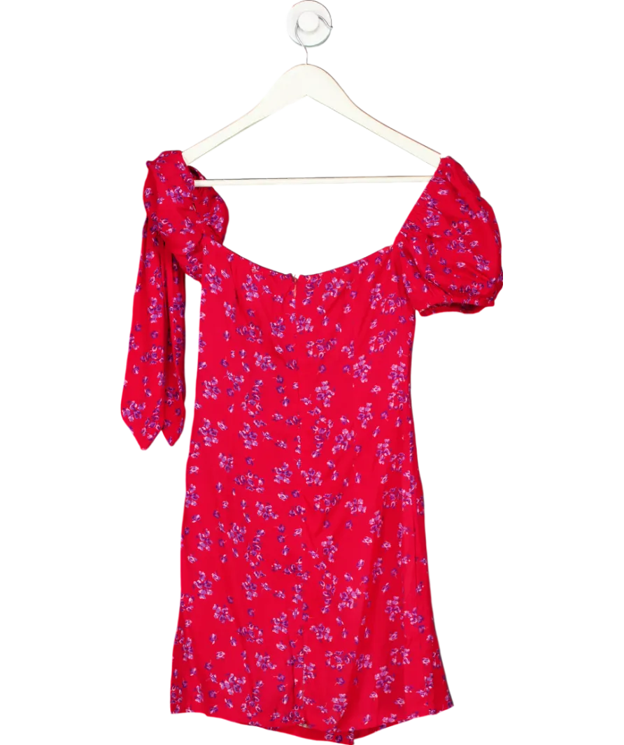 Rat & Boa Red Floral Mini Dress UK XS