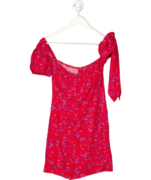 Rat & Boa Red Floral Mini Dress UK XS