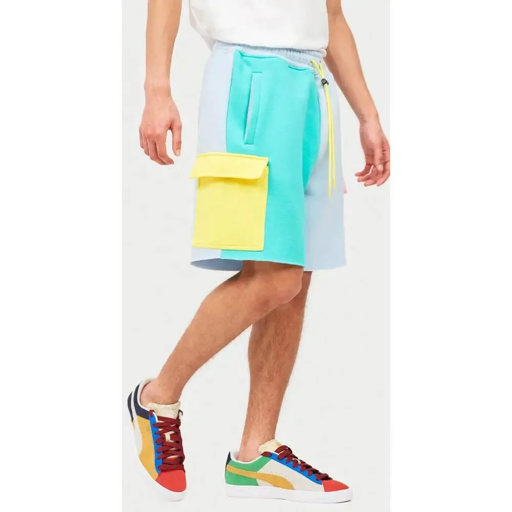 Reason Men Pastel Fleece Utility Shorts (Multi)