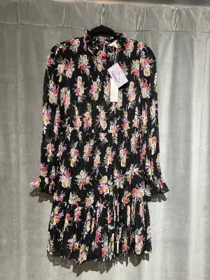 Rebecca Taylor Floral Long Sleeve Ruffle Dress