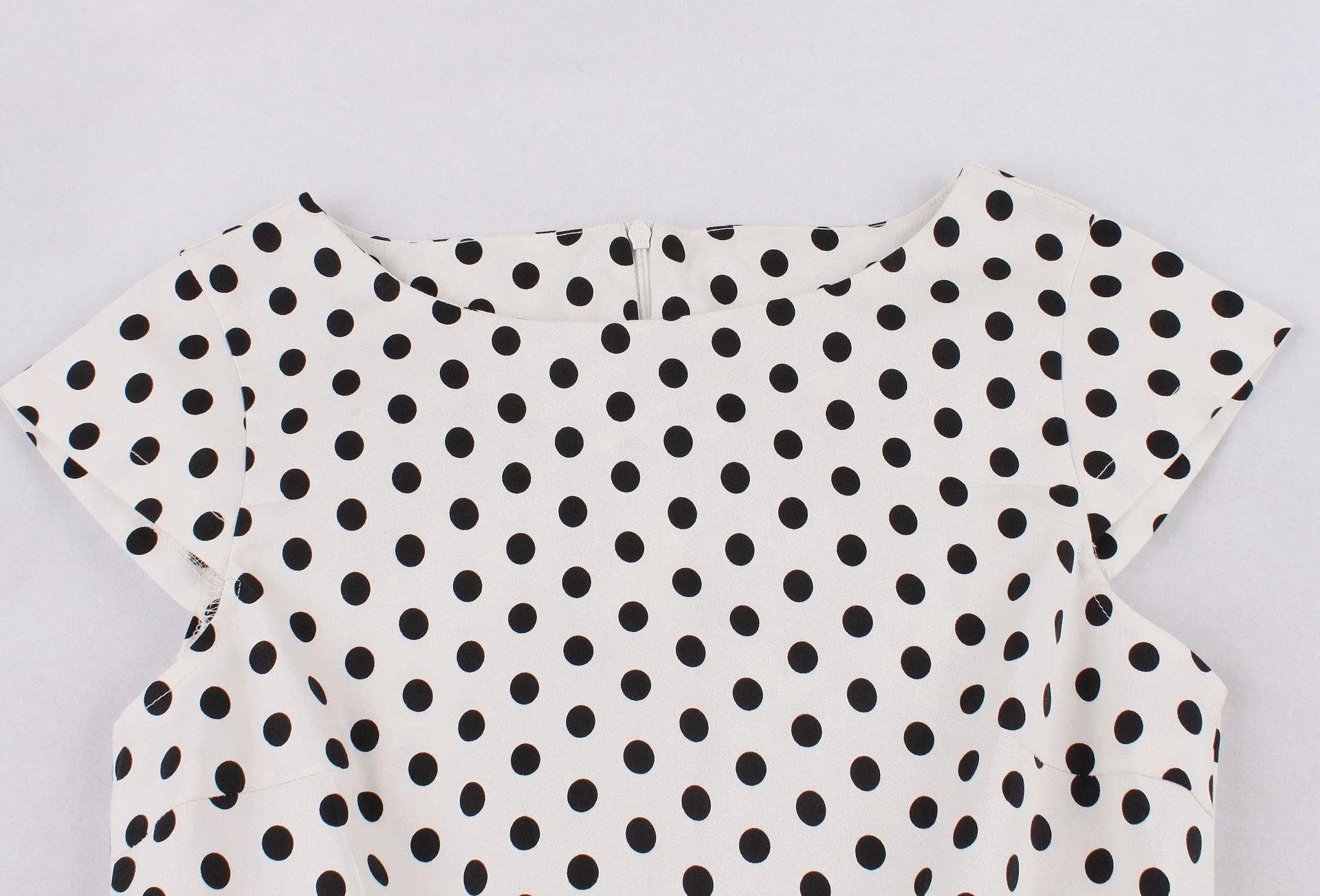 Regular Waist Dot Print Plus Sizes Midi Dresses