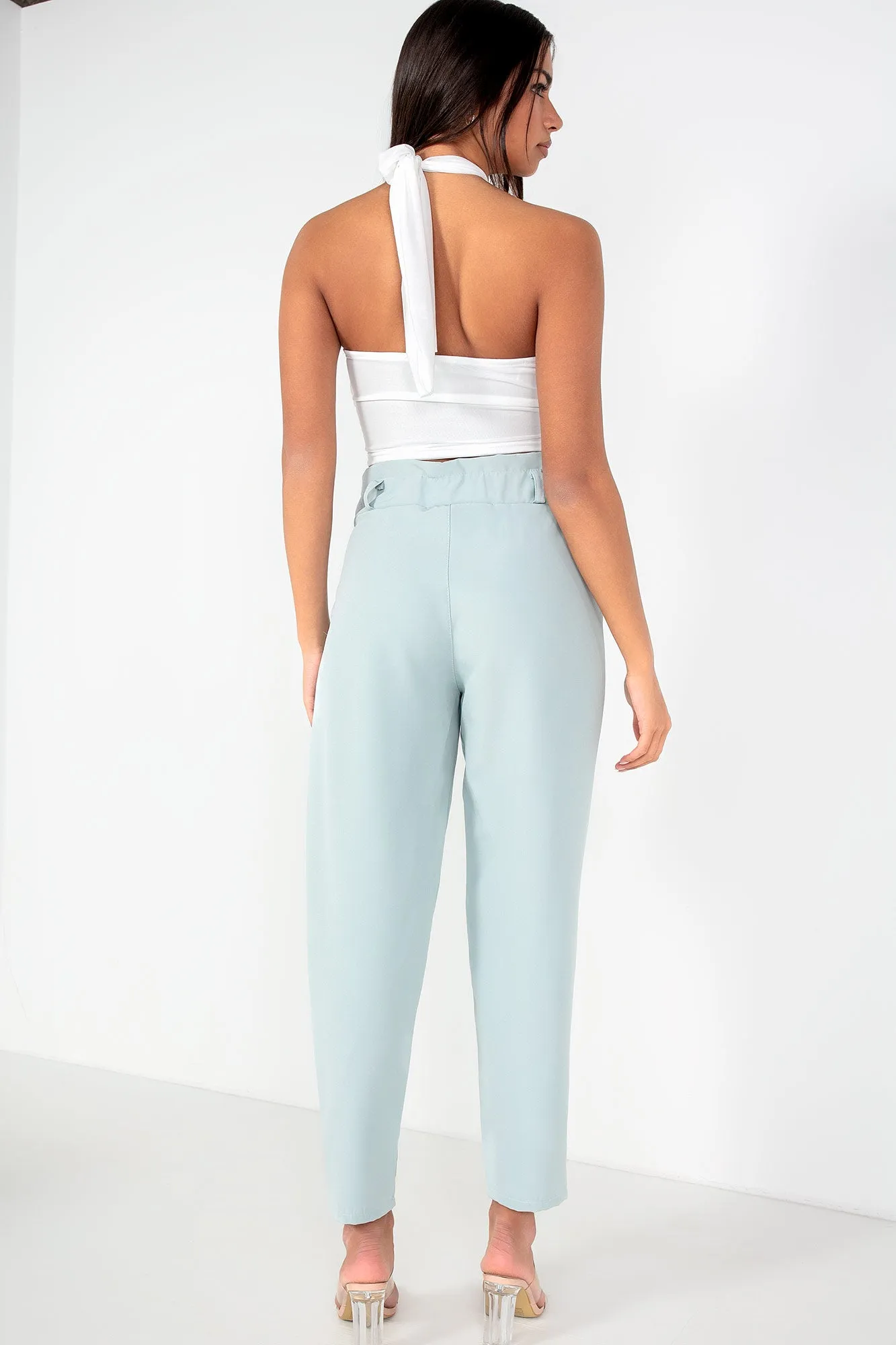 Remy Duck Egg High Waist Trousers