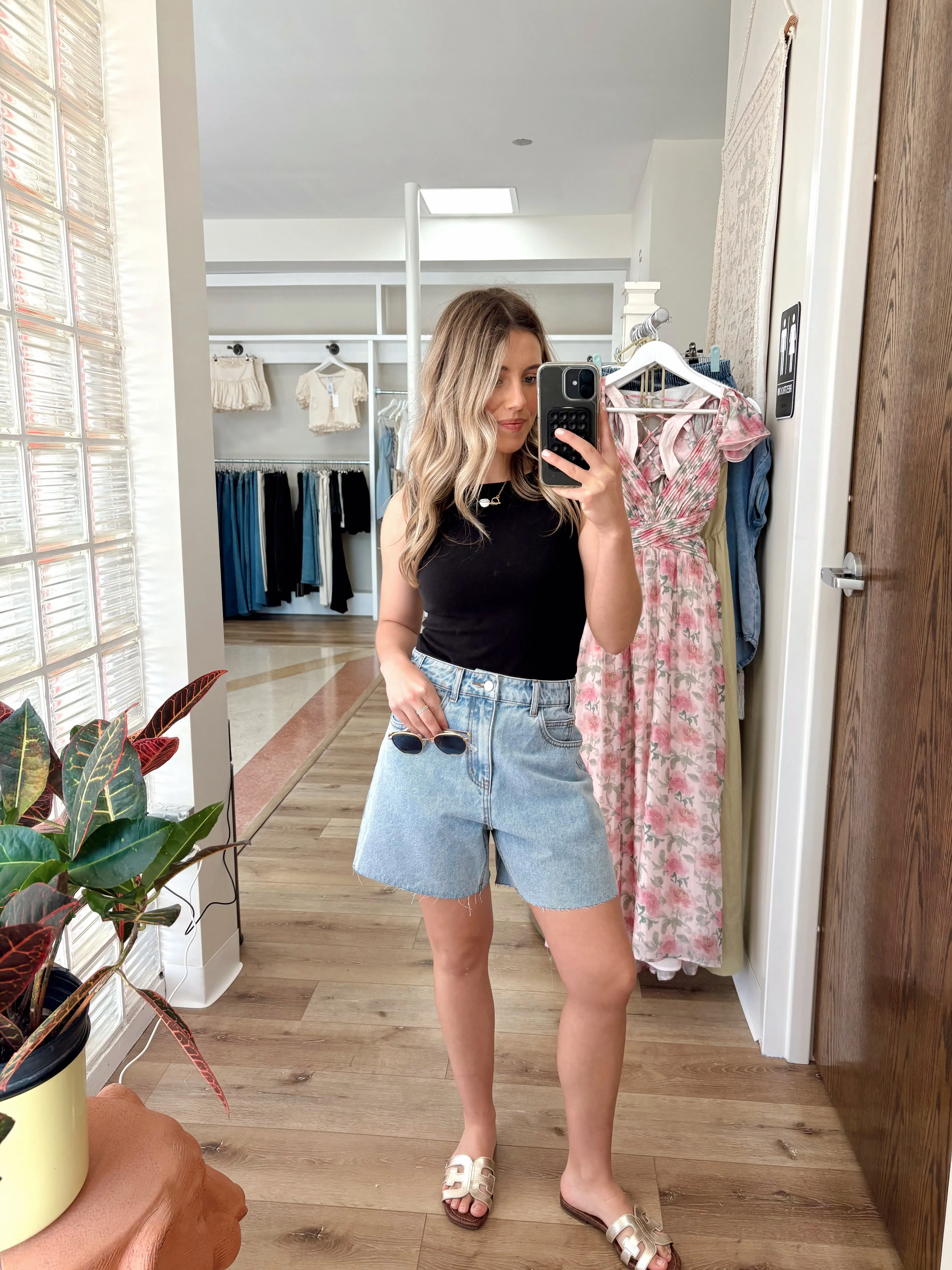 *Restock* Millie Washed Denim Shorts Lt Wash