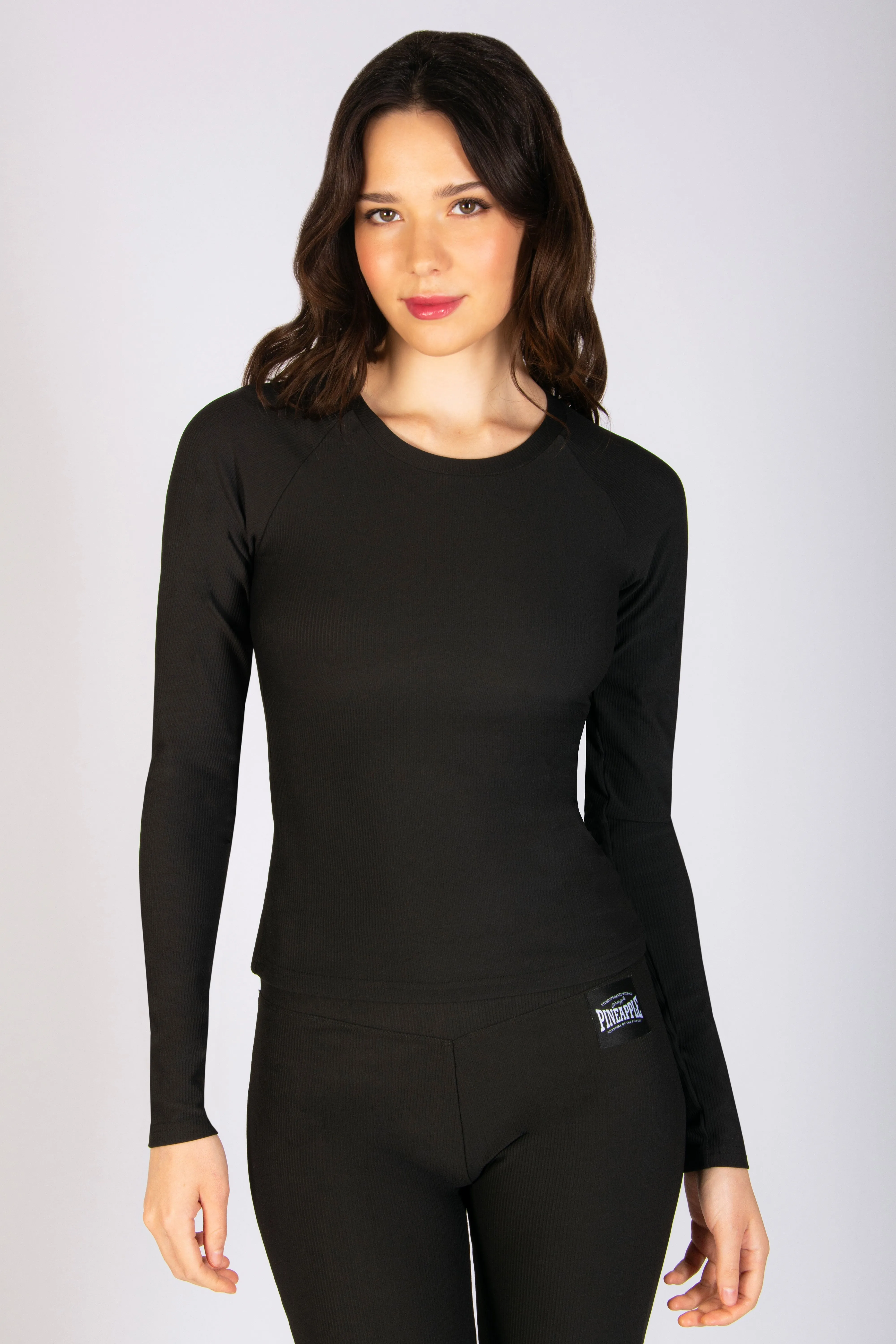 Rib Long Sleeve Top