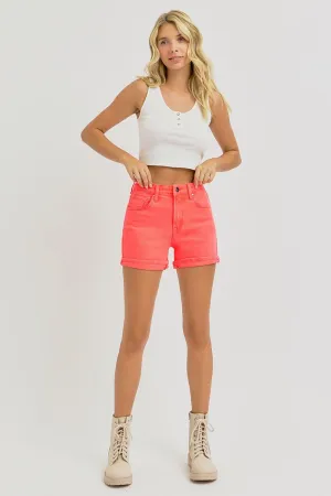 Risen | High Rise Cuffed Shorts