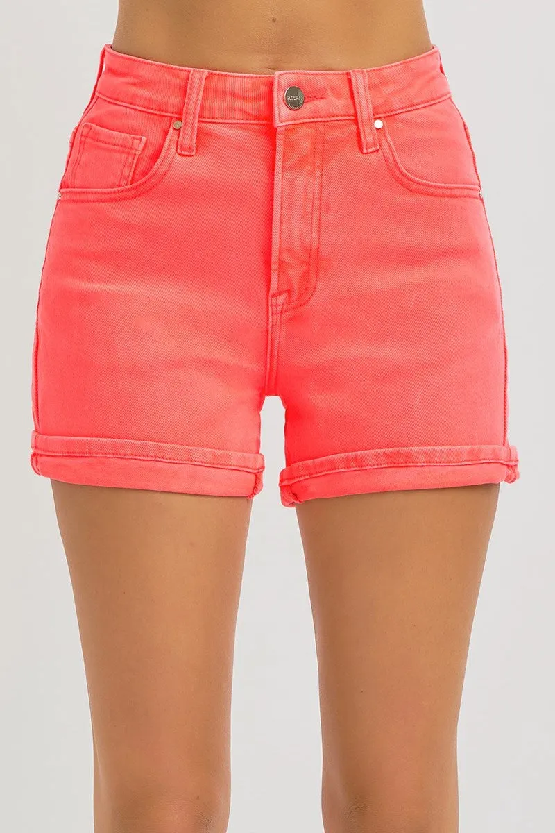 Risen | High Rise Cuffed Shorts