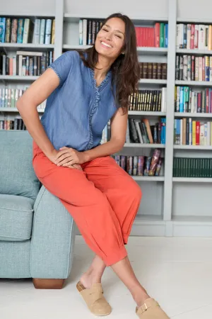 Sail Tencel Cotton Cropped Trousers
