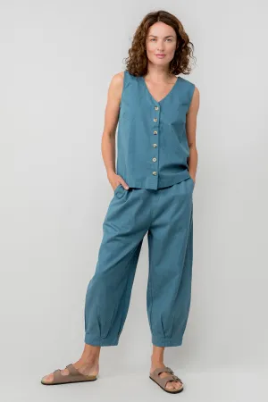 Sail Tencel Cotton Cropped Trousers