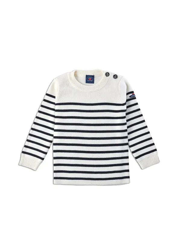 Saint James Moussaillon striped sailor jumper for kids