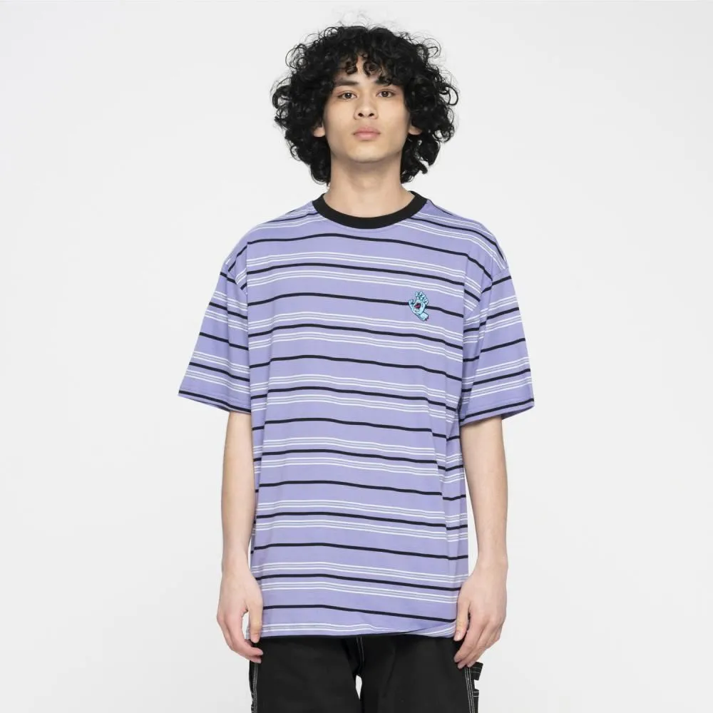 Santa Cruz Custom T-Shirt Mini Hand Stripe T-Shirt - Digital Lavender Stripe