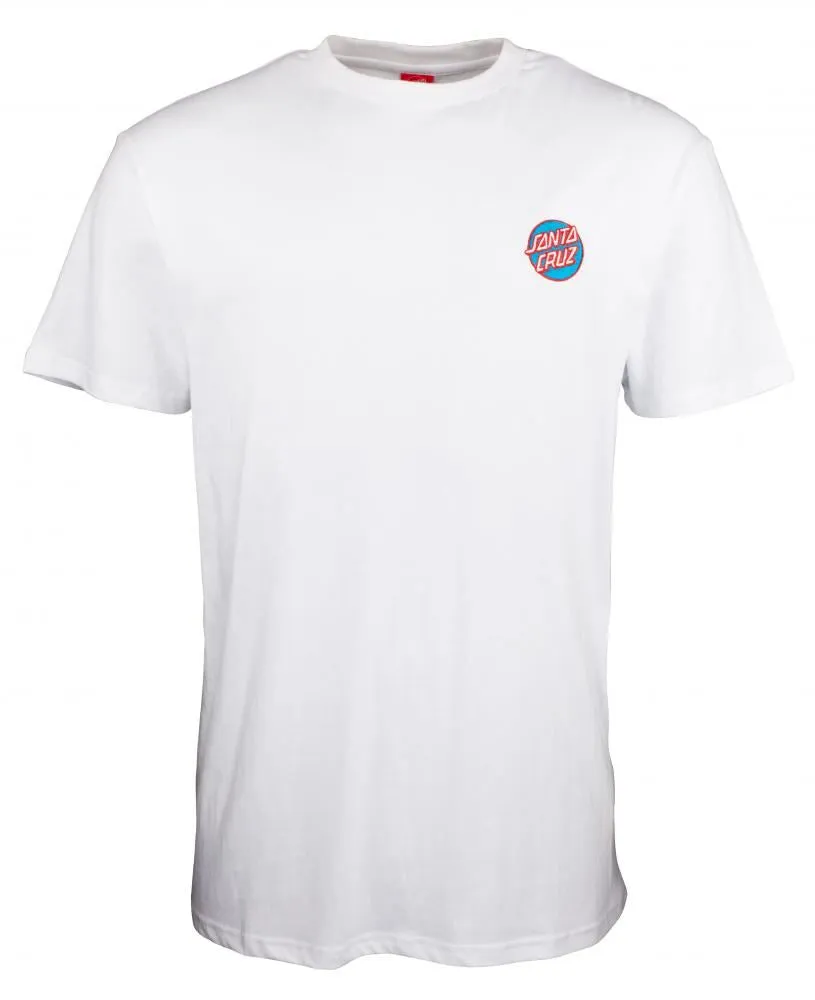 Santa Cruz T-Shirt Chest Dot Emb T-Shirt - White