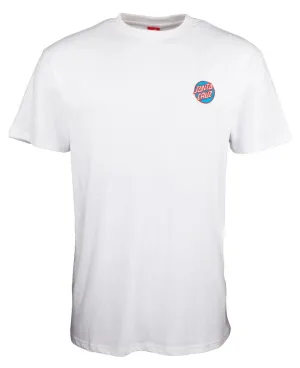 Santa Cruz T-Shirt Chest Dot Emb T-Shirt - White
