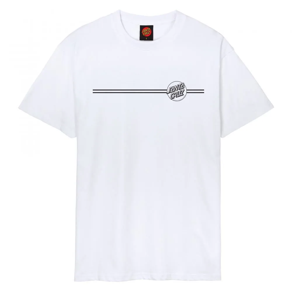 Santa Cruz T-Shirt Opus Dot Stripe - White