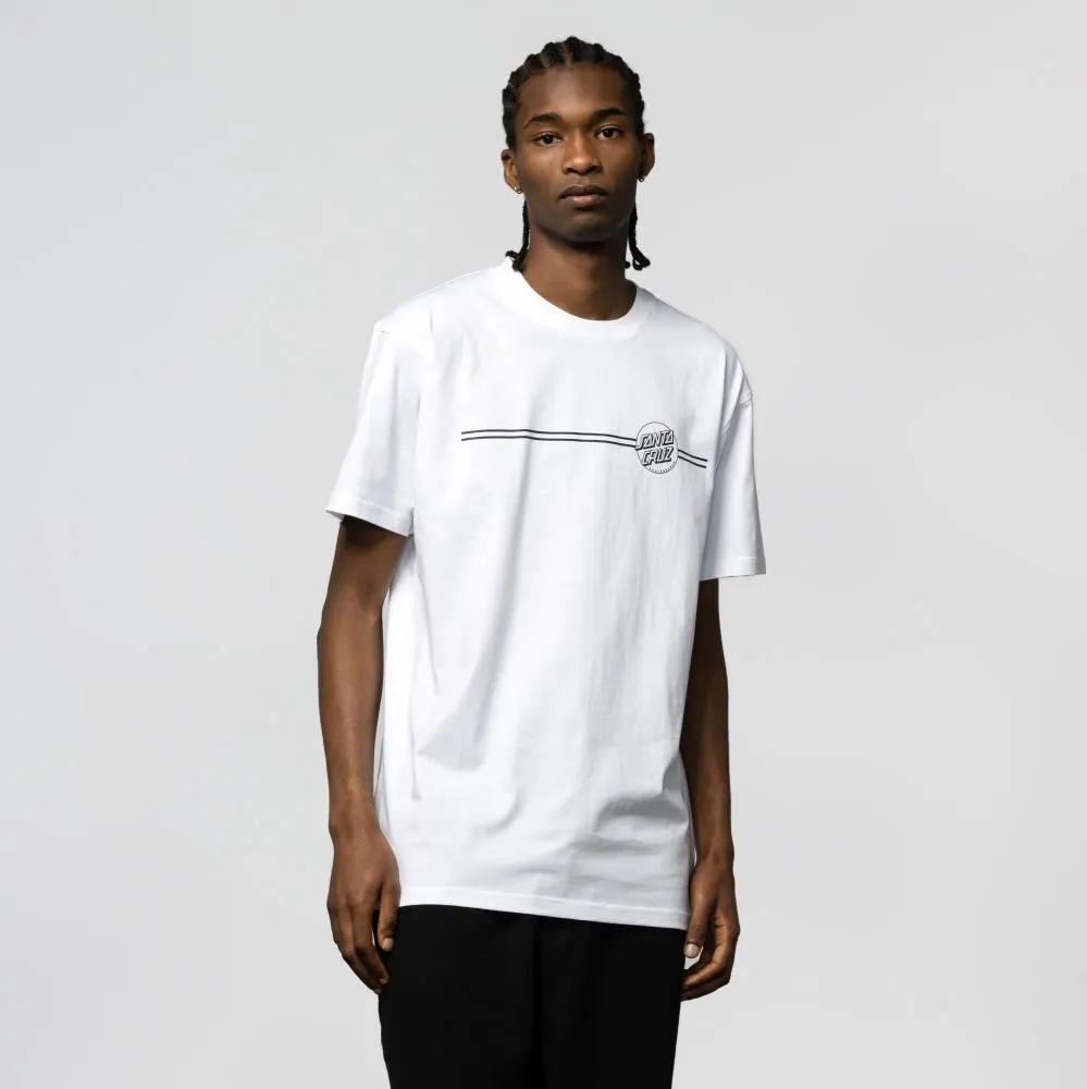 Santa Cruz T-Shirt Opus Dot Stripe - White