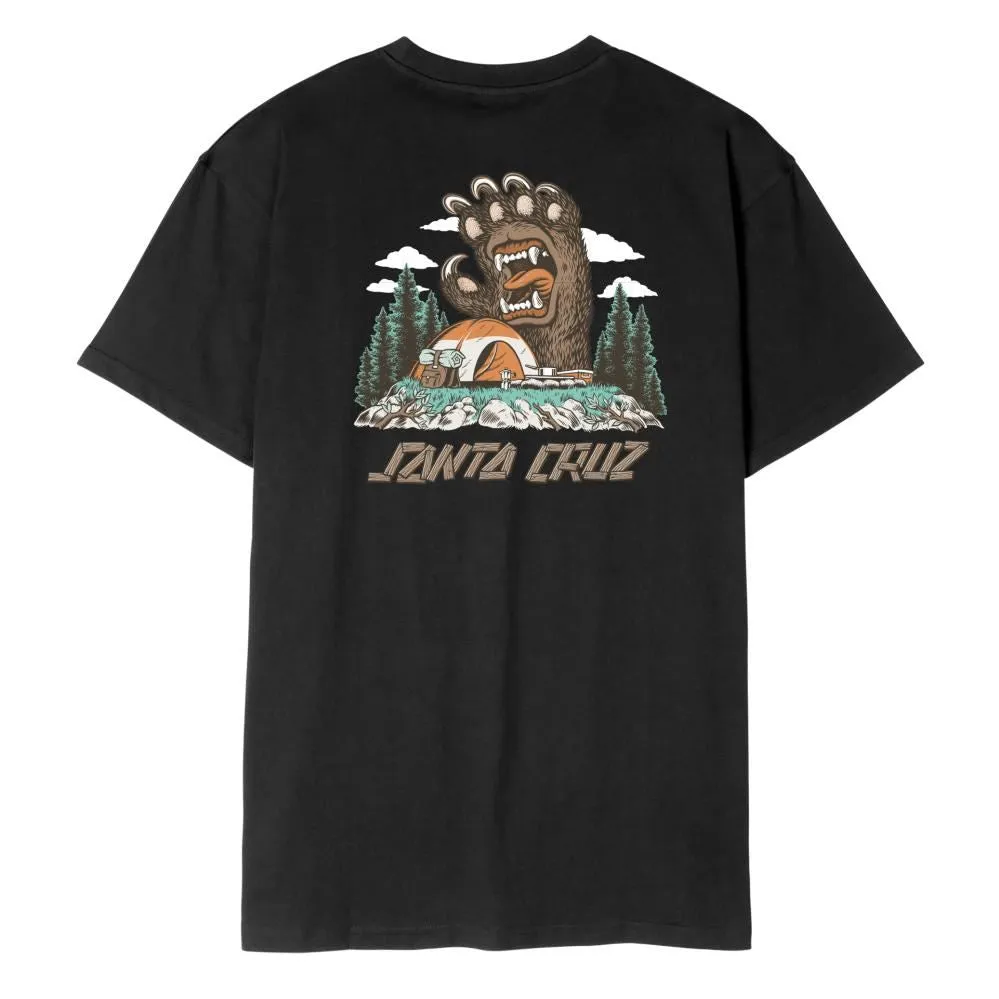 Santa Cruz T-Shirt Screaming Grizzly T-Shirt - Black