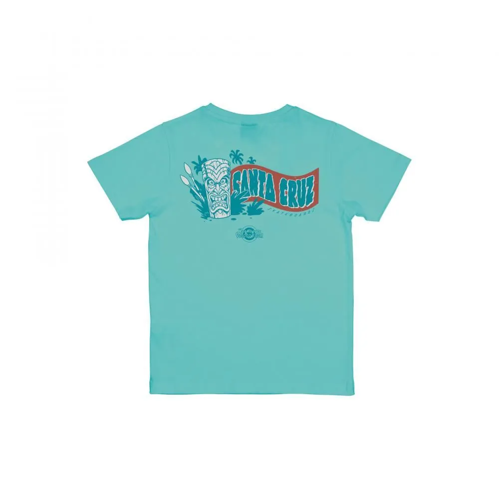 Santa Cruz Youth T-Shirt Youth Roskopp Voodoo Room - Pool Blue