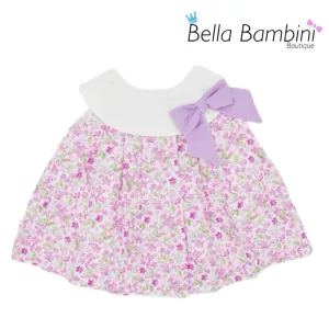 Sardon Baby Girls Lilac Floral  Dress