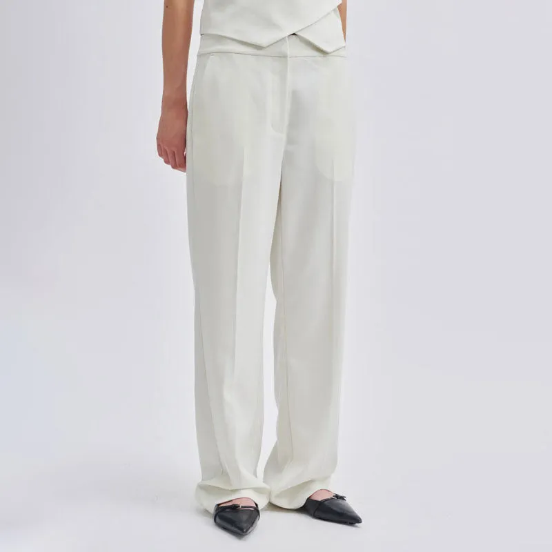 SECOND FEMALE Kaleem Suit Trousers in Vaporous White