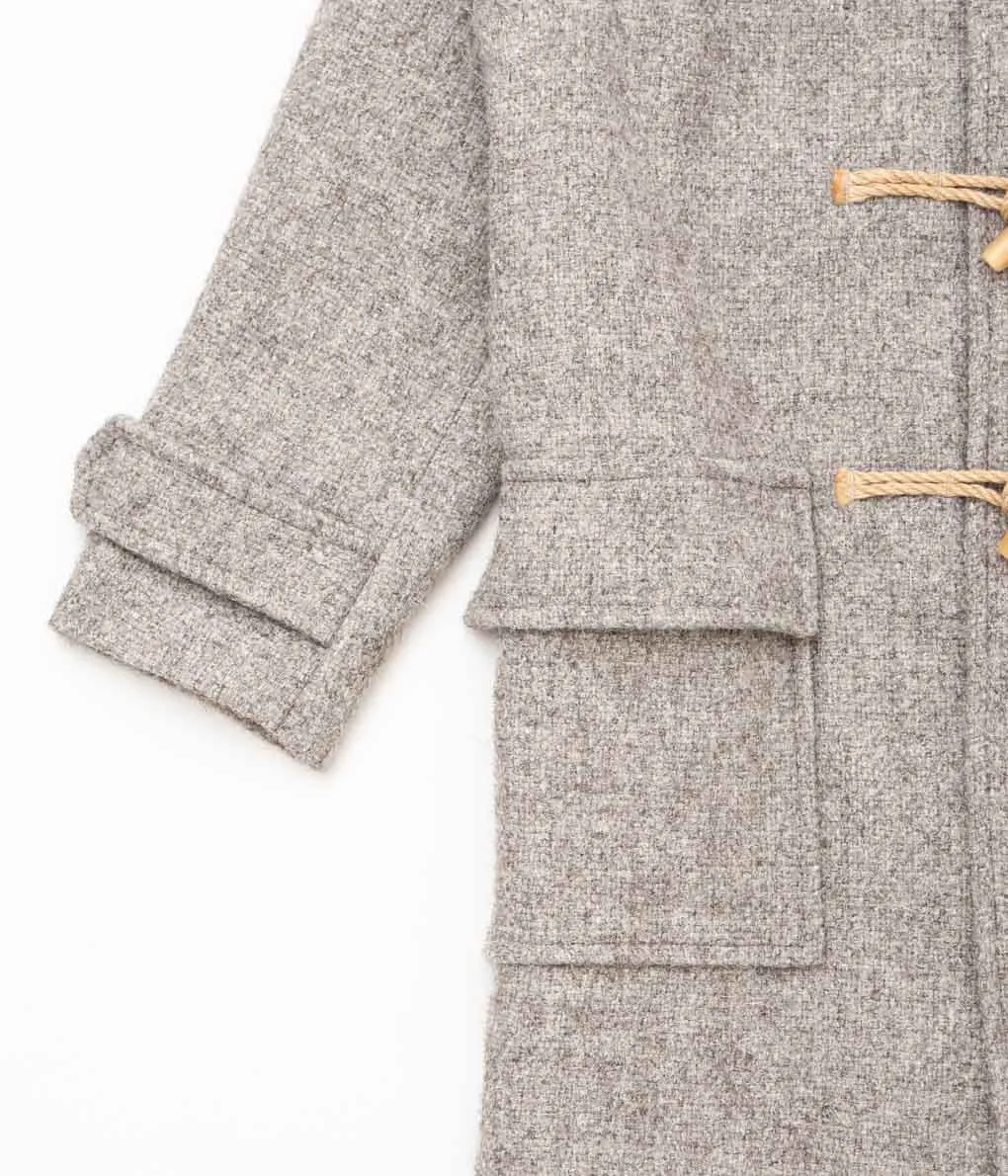 S.E.H KELLY "DUFFLE COAT (HERDWICK TWEED DUFFLE COAT)" (LIGHT SHEEP)
