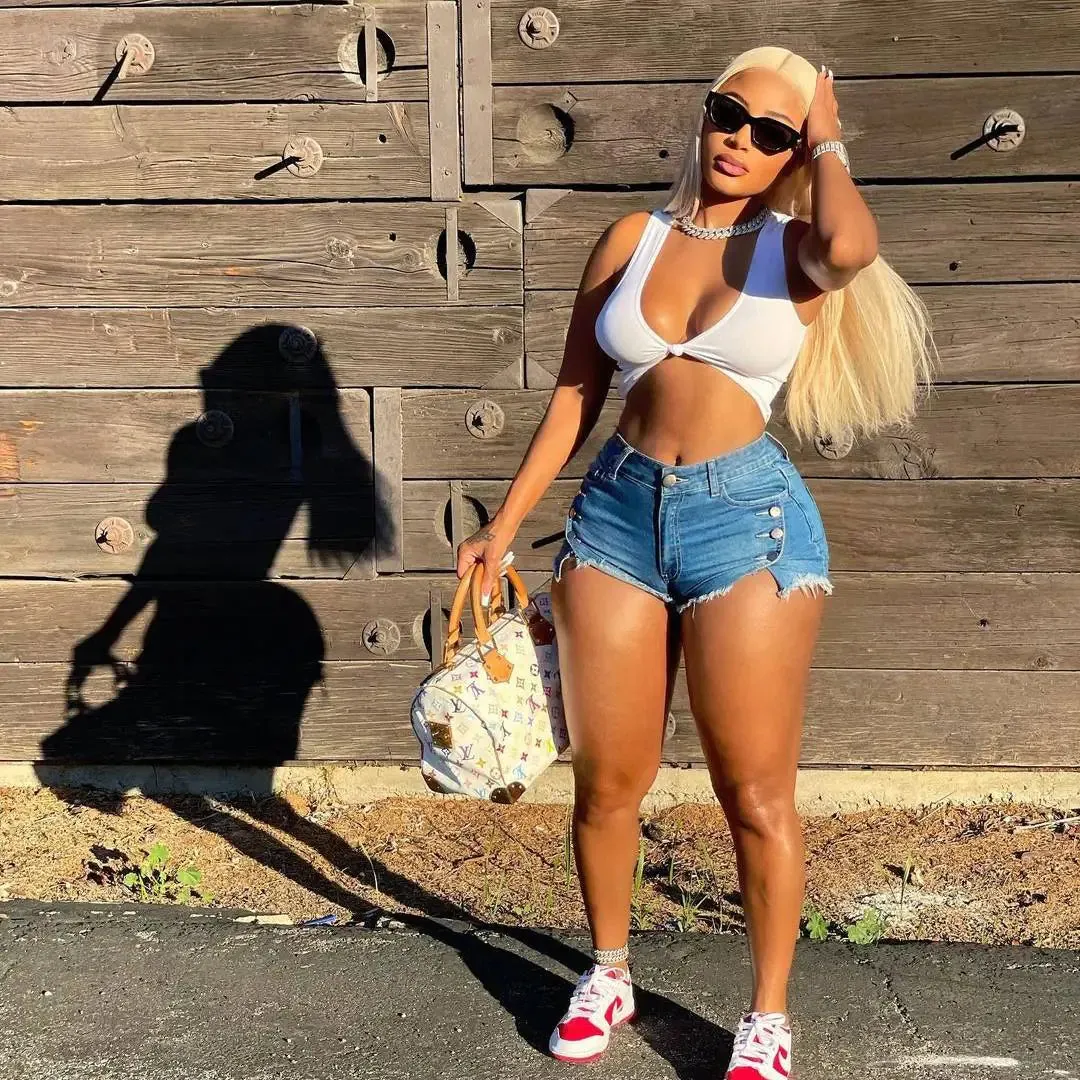 Sexy Elastic Denim Shorts for Women
