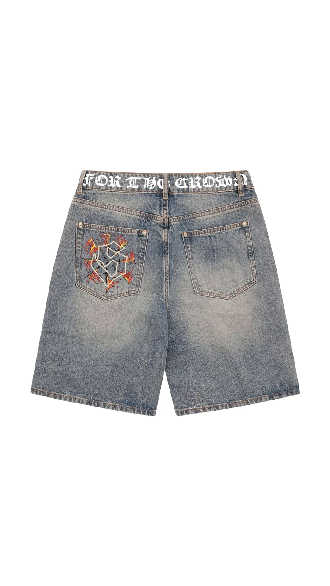 SH "JOAN" DENIM SHORTS (WHEAT INDIGO)