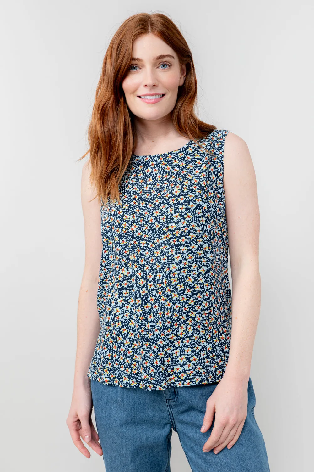 Shell Ditsy Print Vest