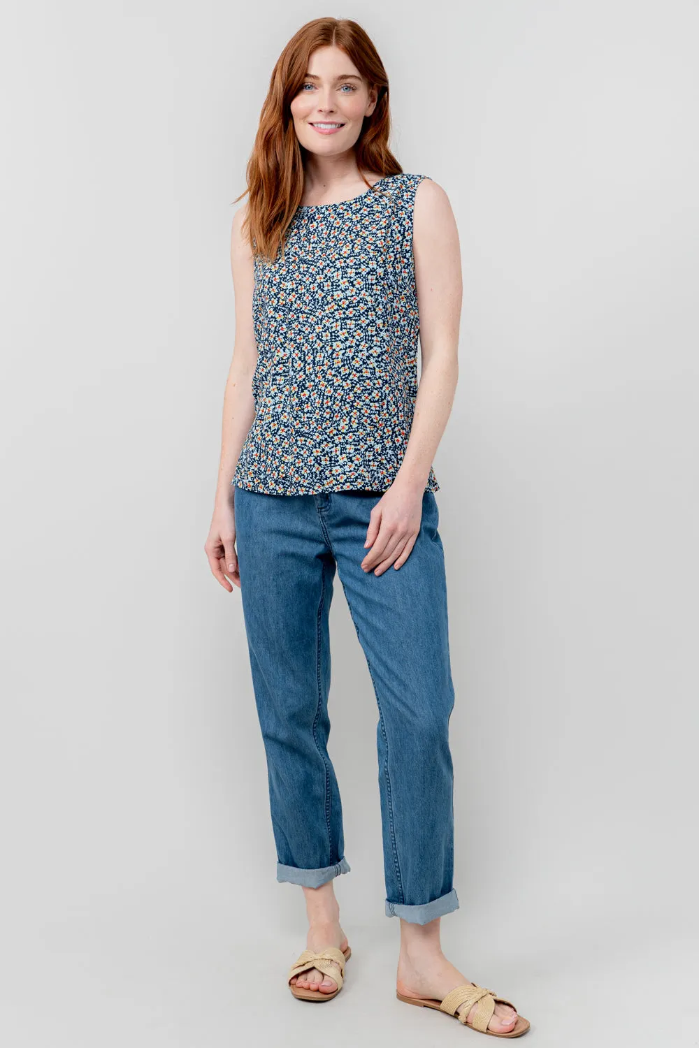 Shell Ditsy Print Vest