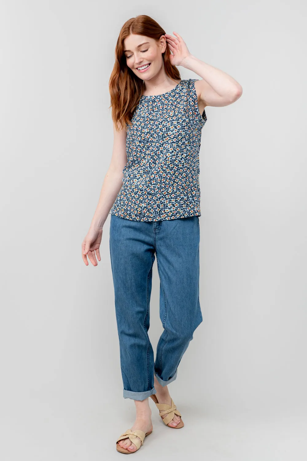 Shell Ditsy Print Vest